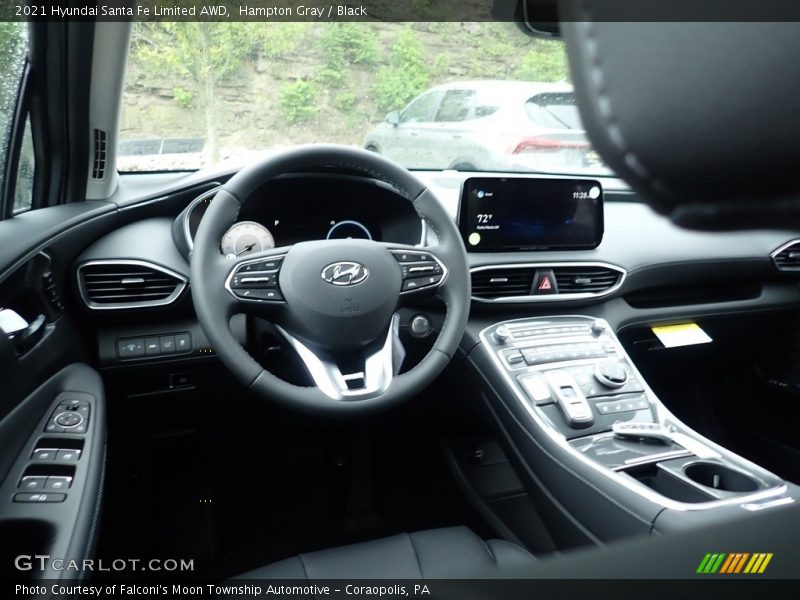 Hampton Gray / Black 2021 Hyundai Santa Fe Limited AWD