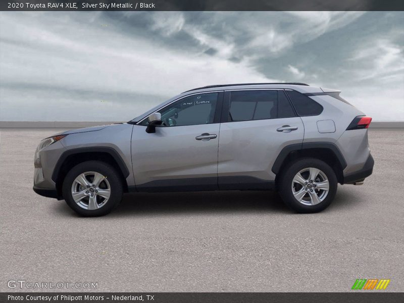 Silver Sky Metallic / Black 2020 Toyota RAV4 XLE
