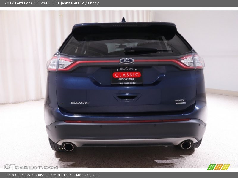 Blue Jeans Metallic / Ebony 2017 Ford Edge SEL AWD