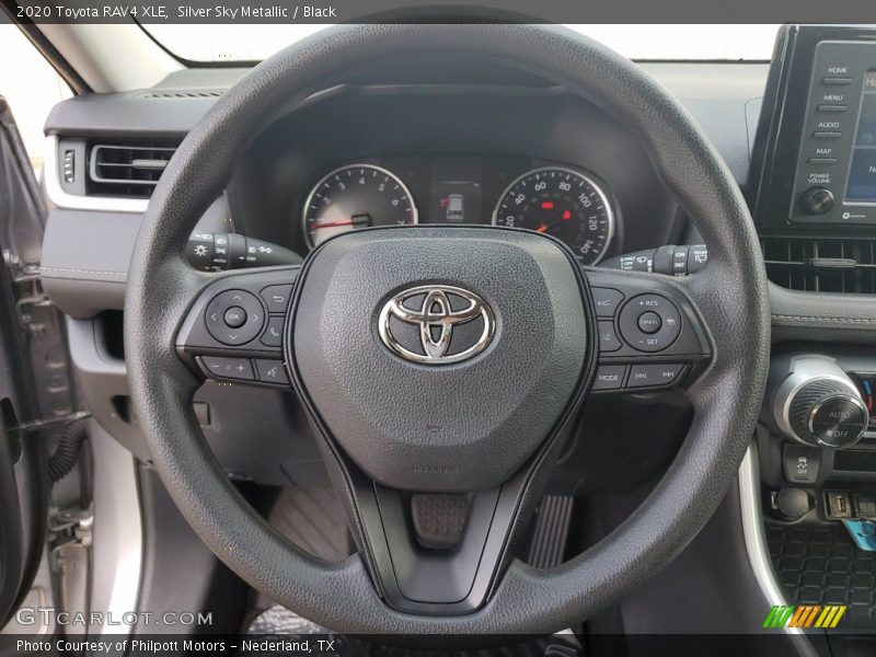 Silver Sky Metallic / Black 2020 Toyota RAV4 XLE
