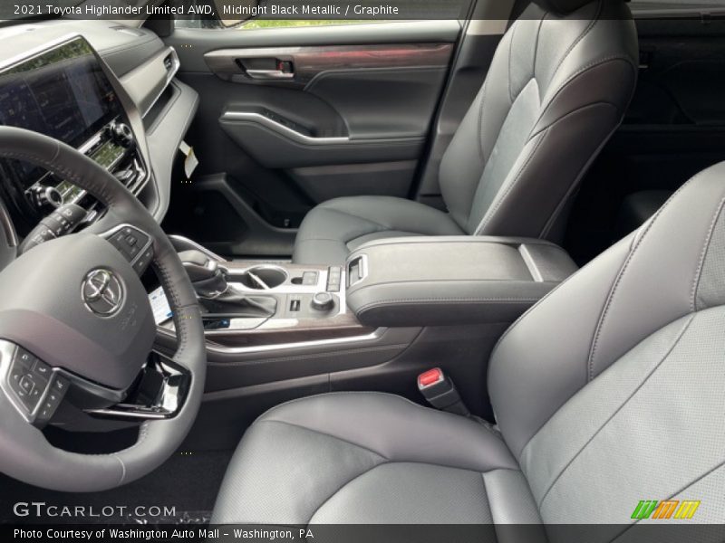 Midnight Black Metallic / Graphite 2021 Toyota Highlander Limited AWD
