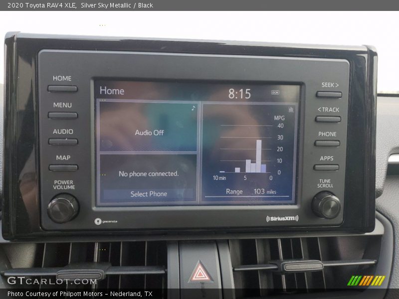 Silver Sky Metallic / Black 2020 Toyota RAV4 XLE