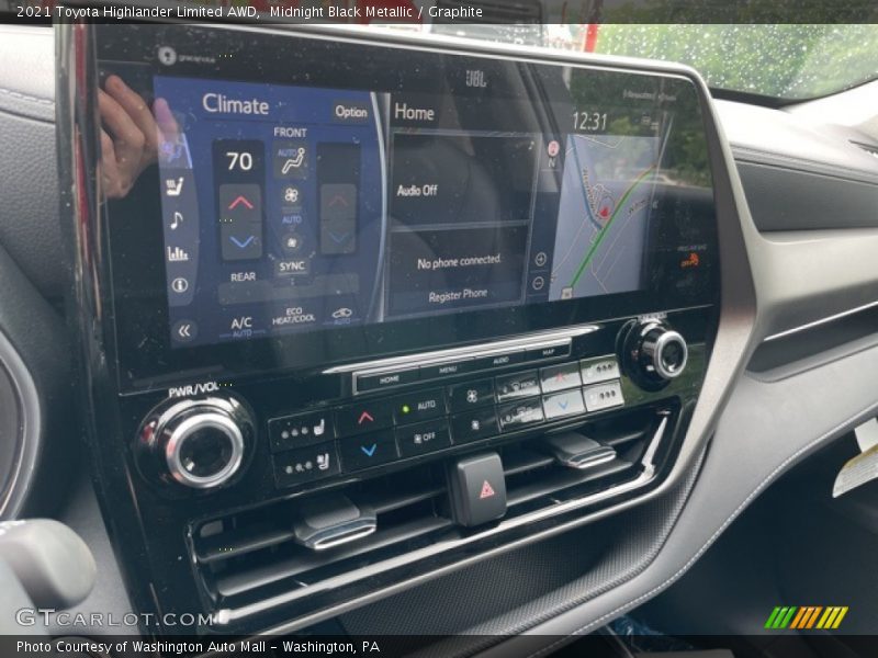 Midnight Black Metallic / Graphite 2021 Toyota Highlander Limited AWD