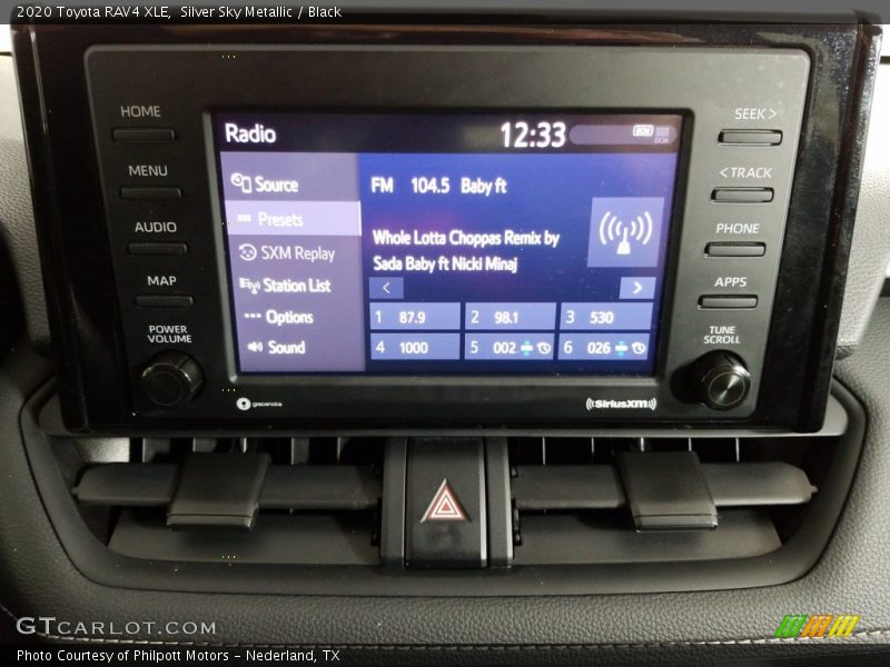 Silver Sky Metallic / Black 2020 Toyota RAV4 XLE