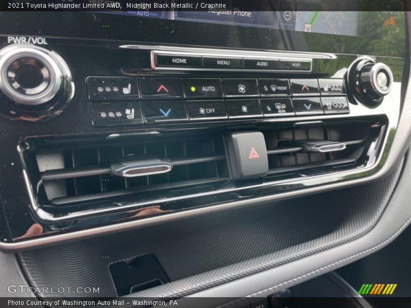 Midnight Black Metallic / Graphite 2021 Toyota Highlander Limited AWD