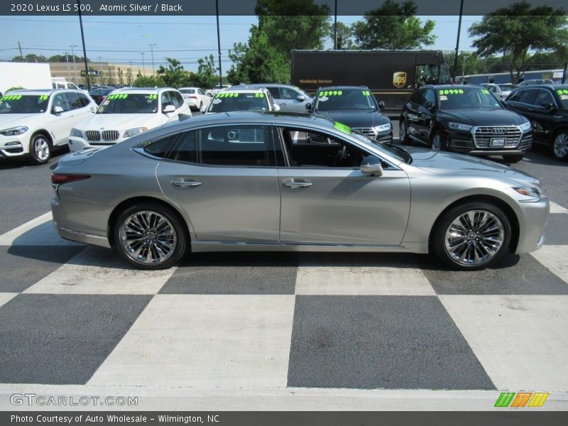 Atomic Silver / Black 2020 Lexus LS 500