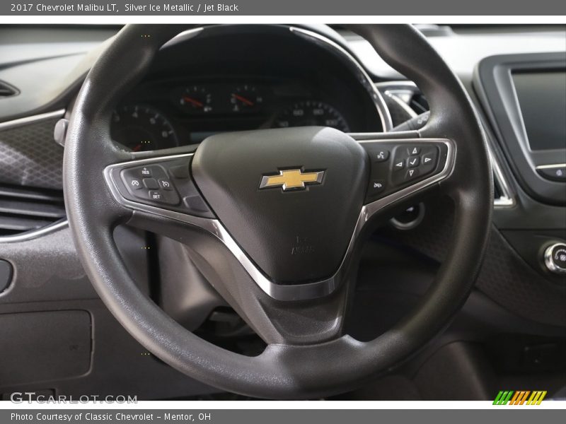 Silver Ice Metallic / Jet Black 2017 Chevrolet Malibu LT