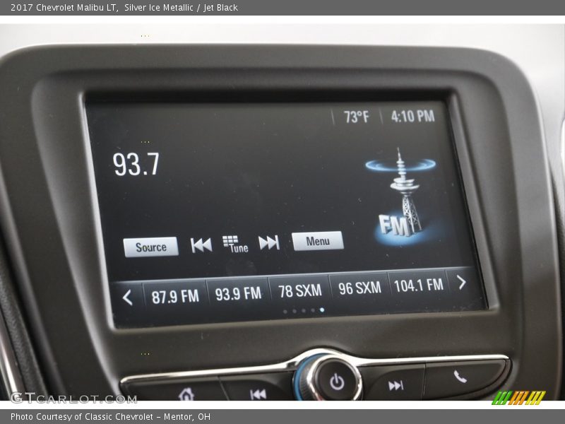 Silver Ice Metallic / Jet Black 2017 Chevrolet Malibu LT