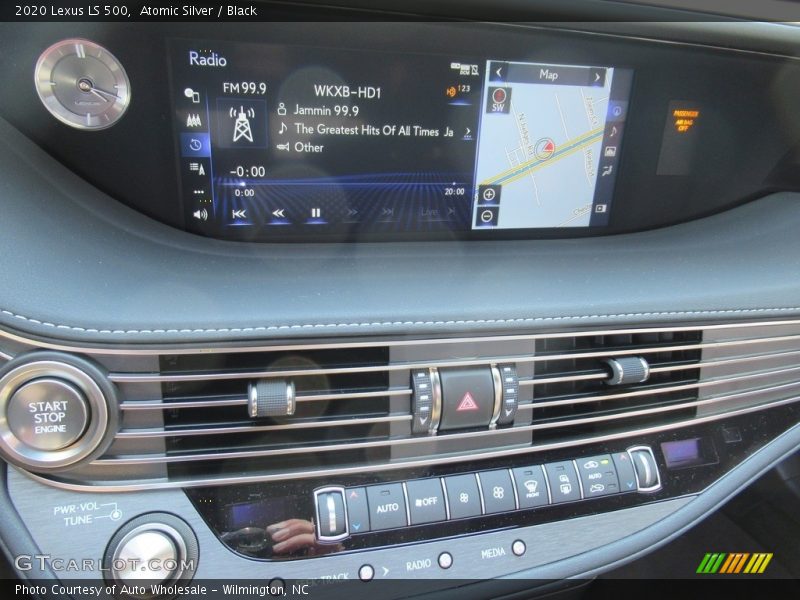Atomic Silver / Black 2020 Lexus LS 500