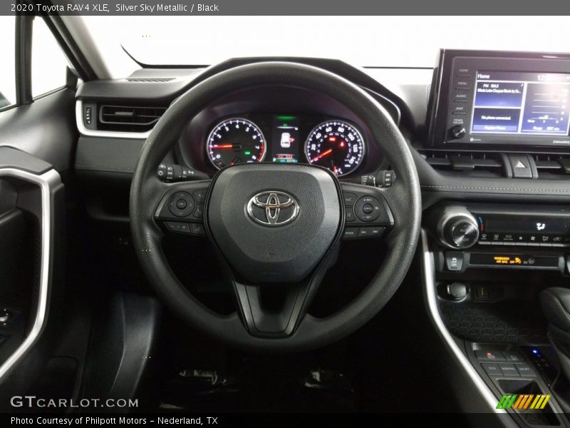 Silver Sky Metallic / Black 2020 Toyota RAV4 XLE