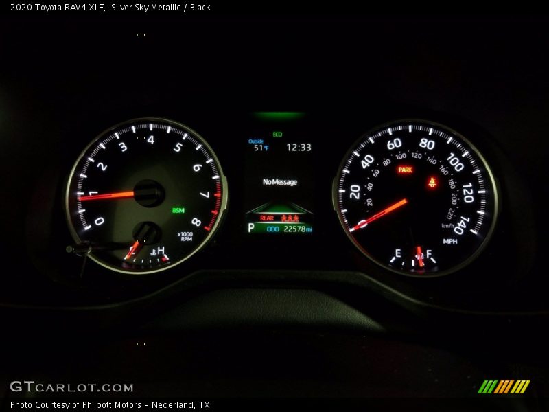 Silver Sky Metallic / Black 2020 Toyota RAV4 XLE