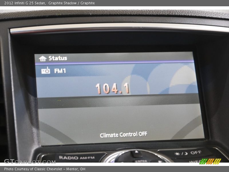 Graphite Shadow / Graphite 2012 Infiniti G 25 Sedan