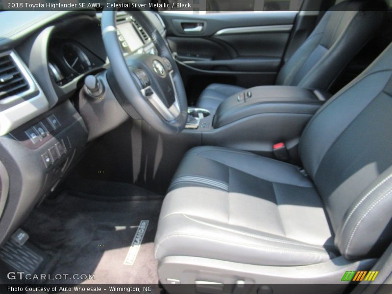 Celestial Silver Metallic / Black 2018 Toyota Highlander SE AWD