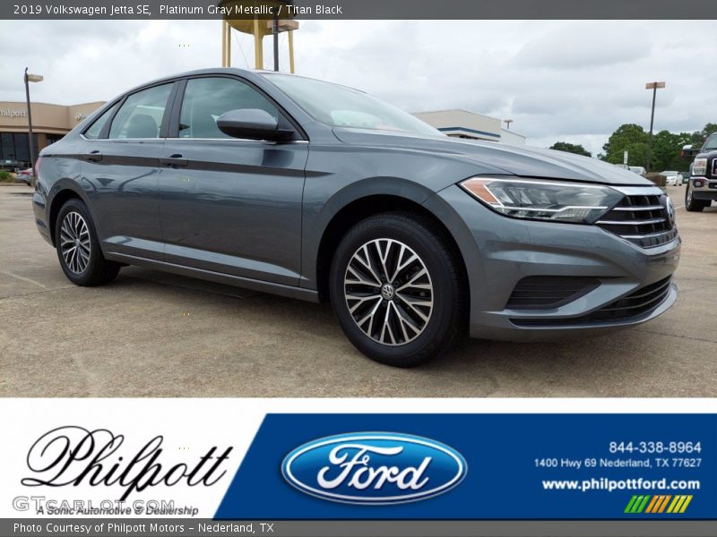 Platinum Gray Metallic / Titan Black 2019 Volkswagen Jetta SE