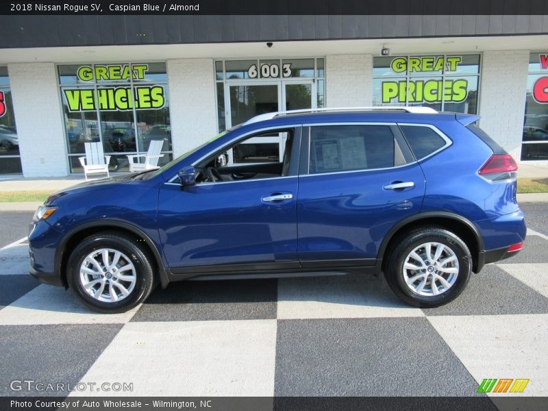 Caspian Blue / Almond 2018 Nissan Rogue SV