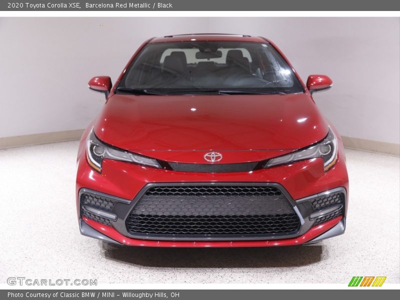 Barcelona Red Metallic / Black 2020 Toyota Corolla XSE