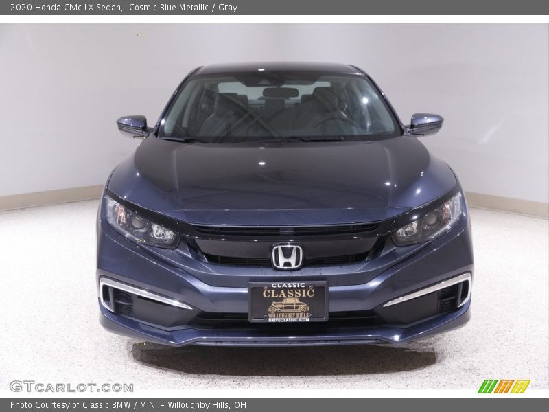 Cosmic Blue Metallic / Gray 2020 Honda Civic LX Sedan