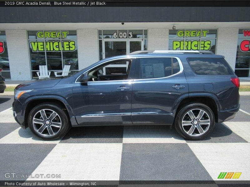 Blue Steel Metallic / Jet Black 2019 GMC Acadia Denali