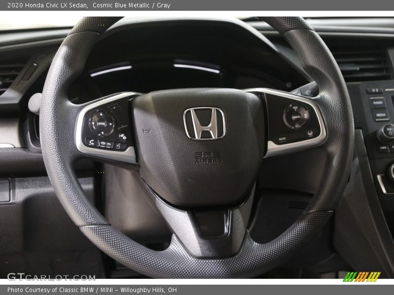 Cosmic Blue Metallic / Gray 2020 Honda Civic LX Sedan