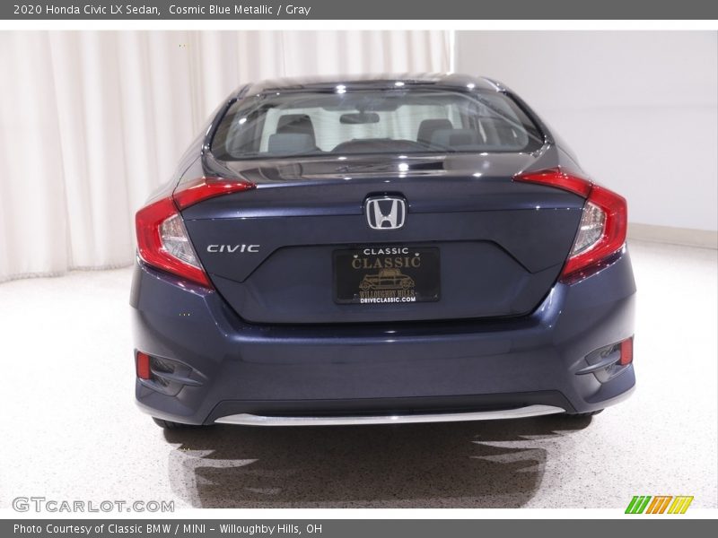 Cosmic Blue Metallic / Gray 2020 Honda Civic LX Sedan