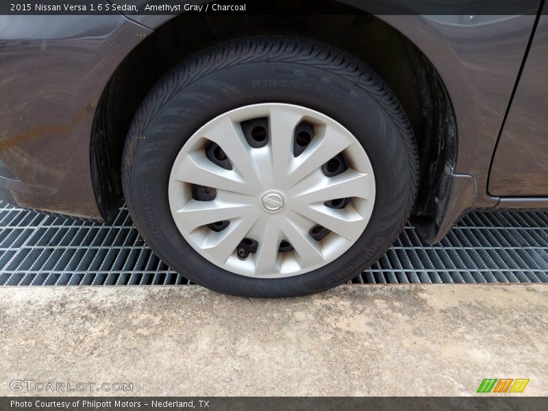Amethyst Gray / Charcoal 2015 Nissan Versa 1.6 S Sedan