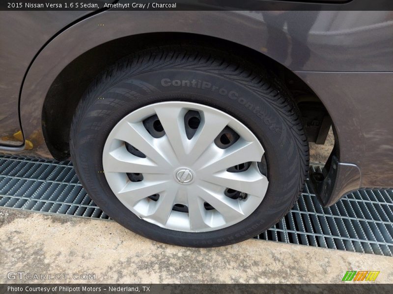 Amethyst Gray / Charcoal 2015 Nissan Versa 1.6 S Sedan