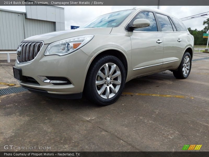 Champagne Silver Metallic / Ebony 2014 Buick Enclave Premium