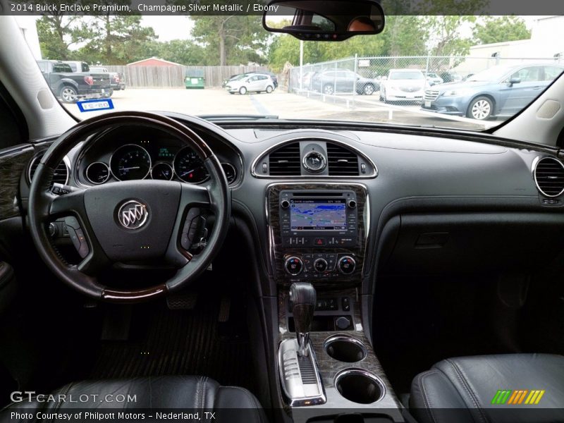 Champagne Silver Metallic / Ebony 2014 Buick Enclave Premium
