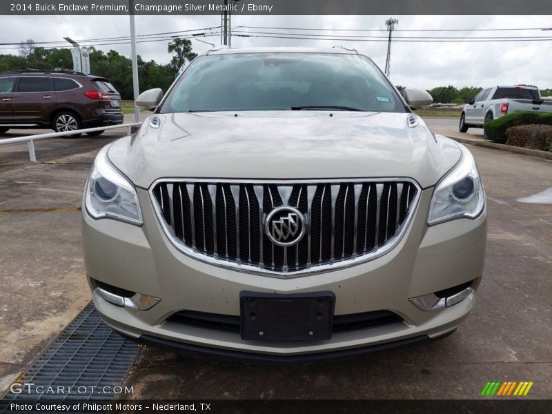 Champagne Silver Metallic / Ebony 2014 Buick Enclave Premium