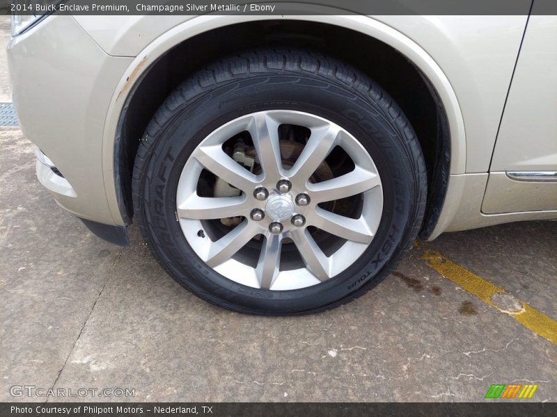 Champagne Silver Metallic / Ebony 2014 Buick Enclave Premium
