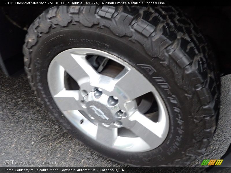 Autumn Bronze Metallic / Cocoa/Dune 2016 Chevrolet Silverado 2500HD LTZ Double Cab 4x4