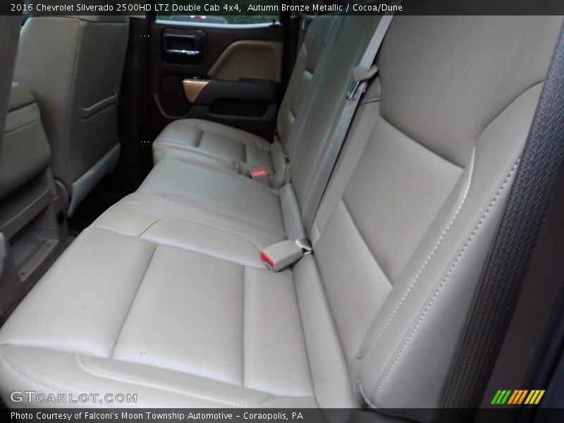 Rear Seat of 2016 Silverado 2500HD LTZ Double Cab 4x4