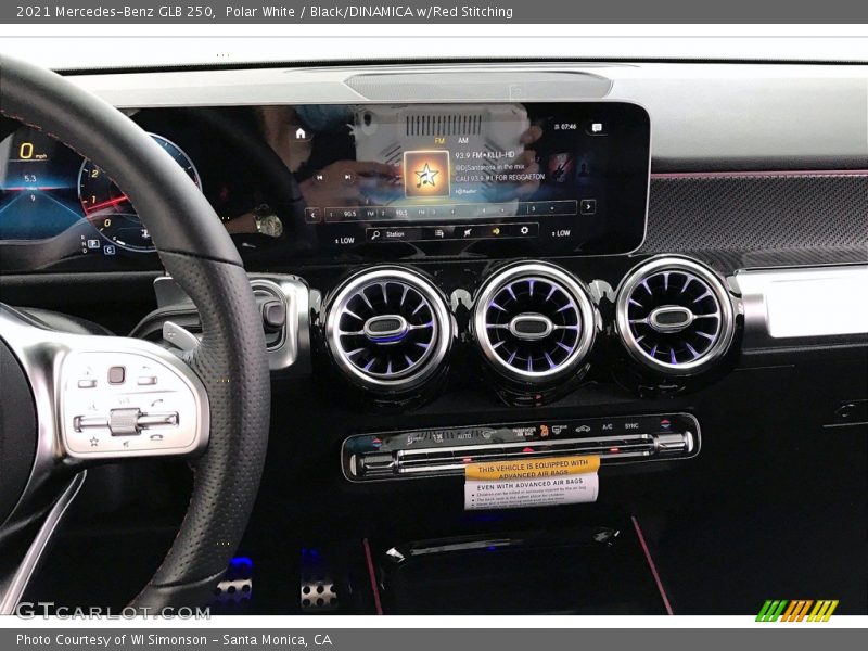 Polar White / Black/DINAMICA w/Red Stitching 2021 Mercedes-Benz GLB 250