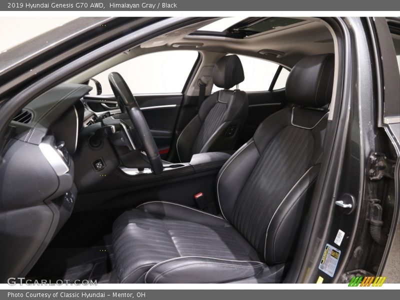 Front Seat of 2019 Genesis G70 AWD