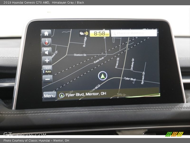 Navigation of 2019 Genesis G70 AWD