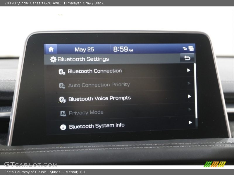 Himalayan Gray / Black 2019 Hyundai Genesis G70 AWD