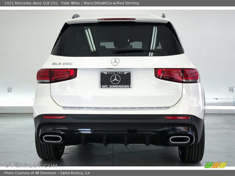 Polar White / Black/DINAMICA w/Red Stitching 2021 Mercedes-Benz GLB 250