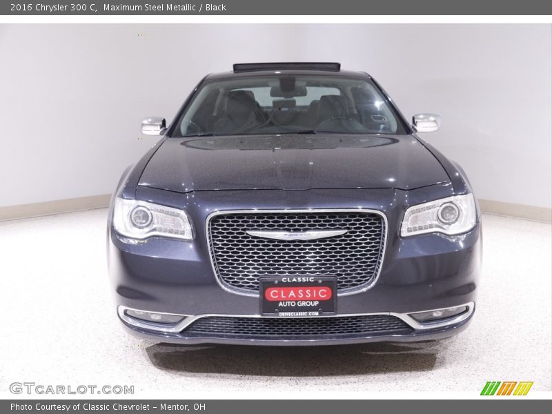 Maximum Steel Metallic / Black 2016 Chrysler 300 C