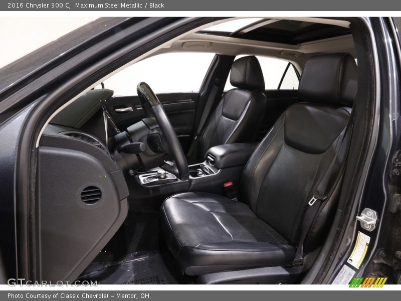 Maximum Steel Metallic / Black 2016 Chrysler 300 C