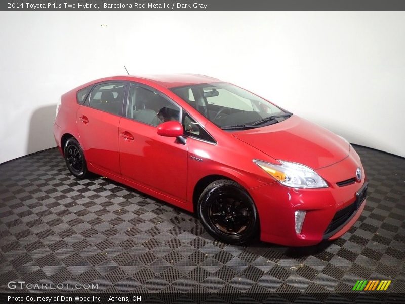 Barcelona Red Metallic / Dark Gray 2014 Toyota Prius Two Hybrid