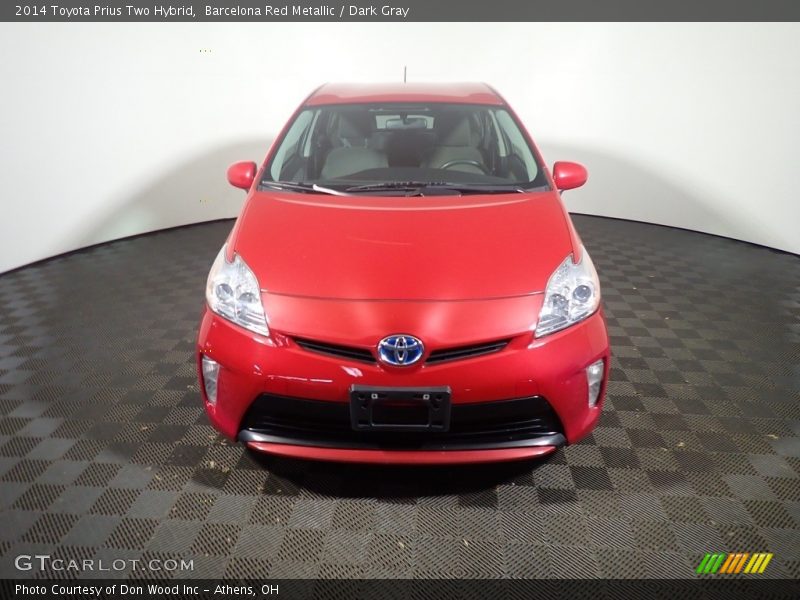 Barcelona Red Metallic / Dark Gray 2014 Toyota Prius Two Hybrid