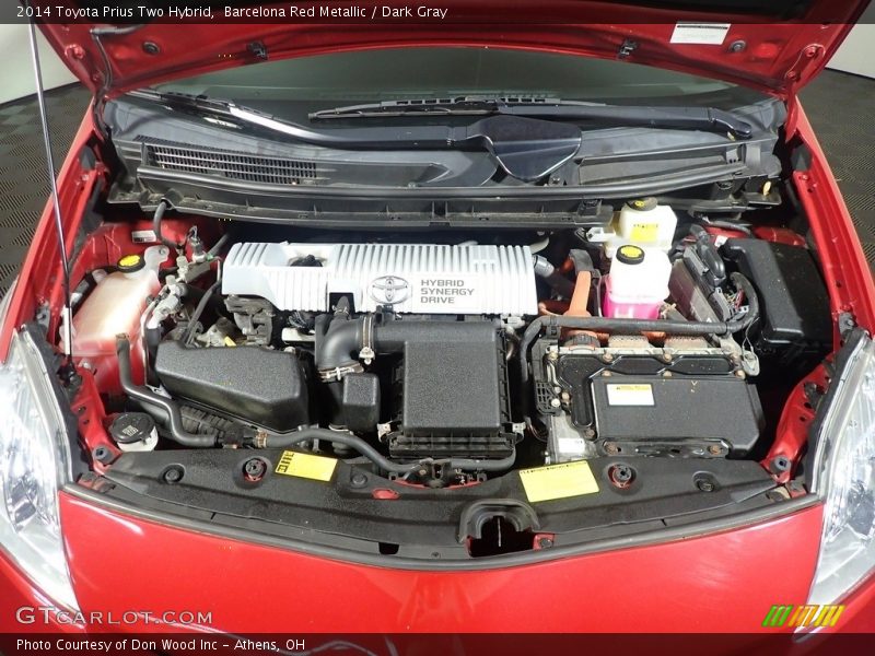 Barcelona Red Metallic / Dark Gray 2014 Toyota Prius Two Hybrid