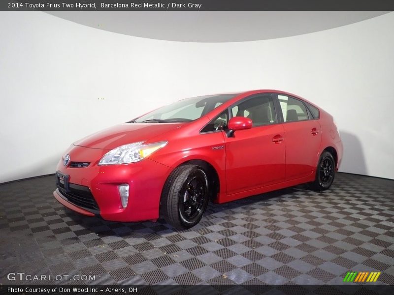 Barcelona Red Metallic / Dark Gray 2014 Toyota Prius Two Hybrid