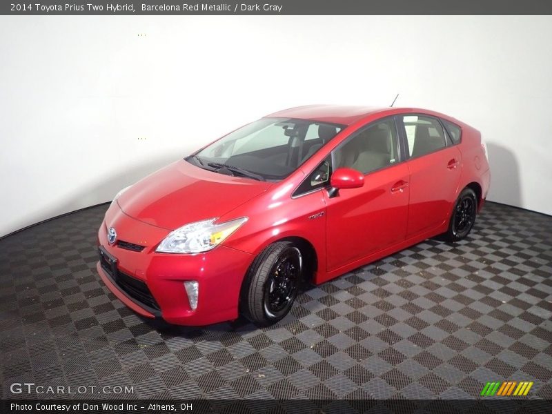 Barcelona Red Metallic / Dark Gray 2014 Toyota Prius Two Hybrid