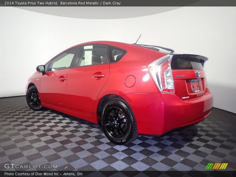 Barcelona Red Metallic / Dark Gray 2014 Toyota Prius Two Hybrid