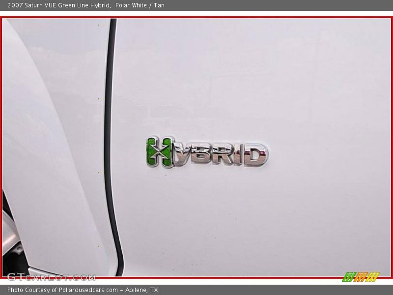 Polar White / Tan 2007 Saturn VUE Green Line Hybrid