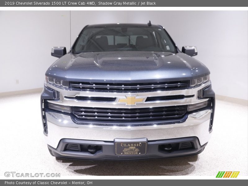 Shadow Gray Metallic / Jet Black 2019 Chevrolet Silverado 1500 LT Crew Cab 4WD