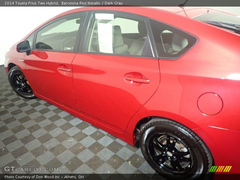 Barcelona Red Metallic / Dark Gray 2014 Toyota Prius Two Hybrid