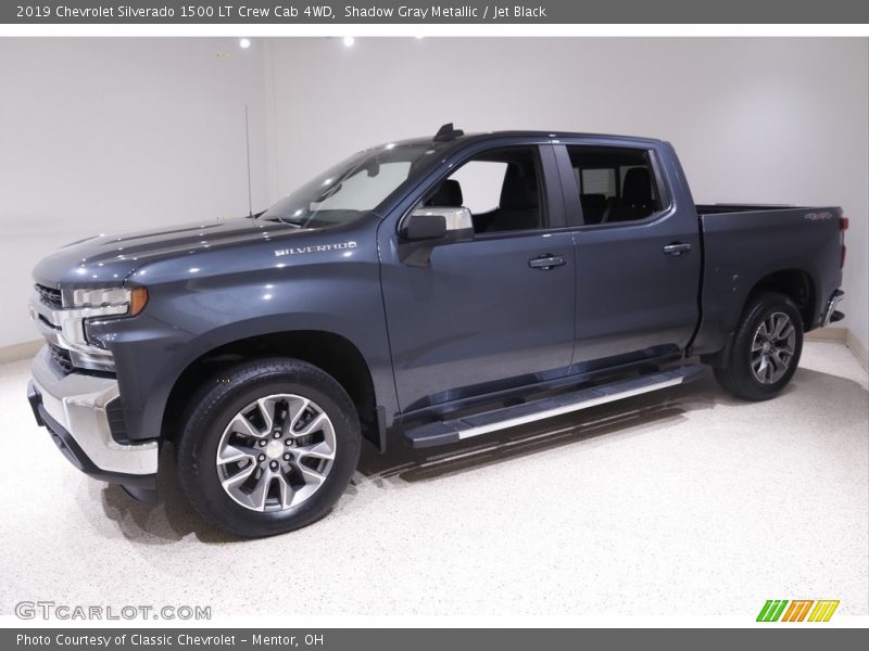 Shadow Gray Metallic / Jet Black 2019 Chevrolet Silverado 1500 LT Crew Cab 4WD