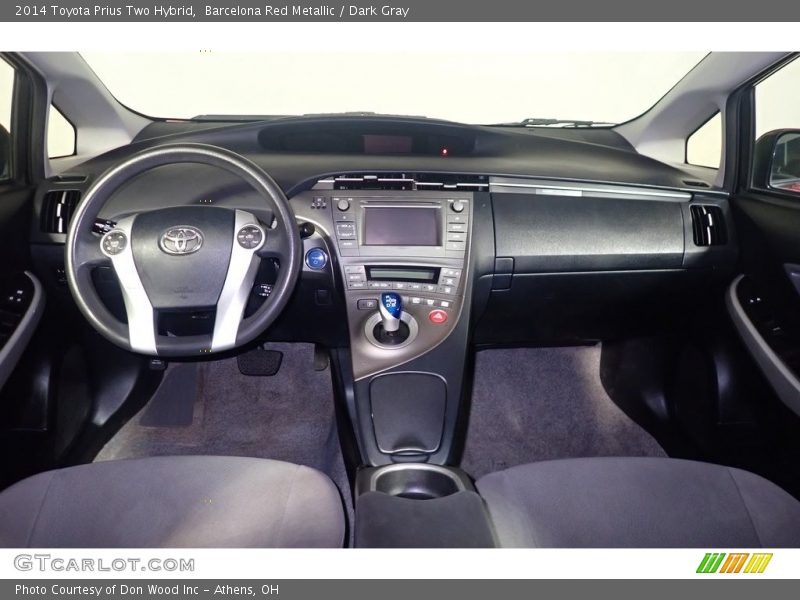 Barcelona Red Metallic / Dark Gray 2014 Toyota Prius Two Hybrid